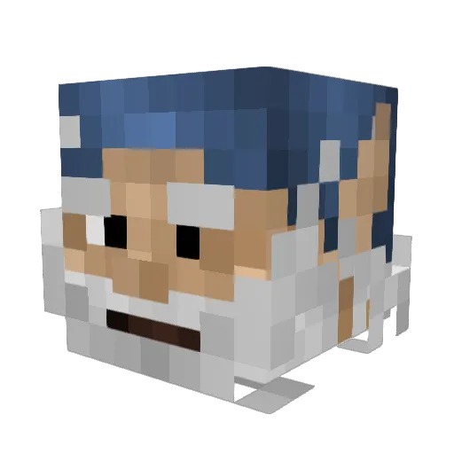 IamKingPvP Minecraft avatar head, 3D render