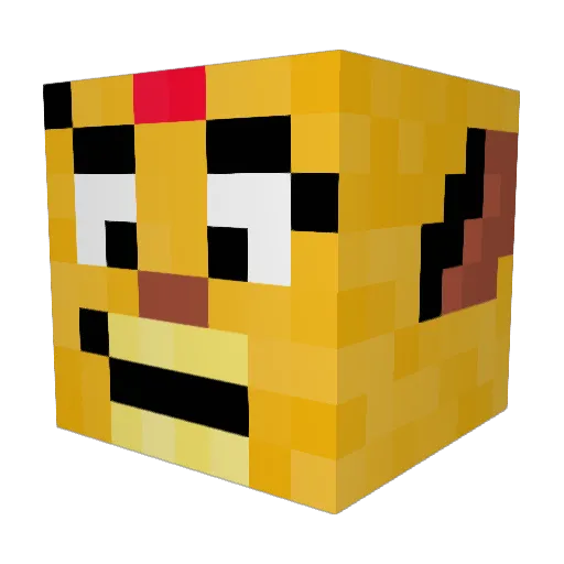 IamKion Minecraft avatar head, 3D render