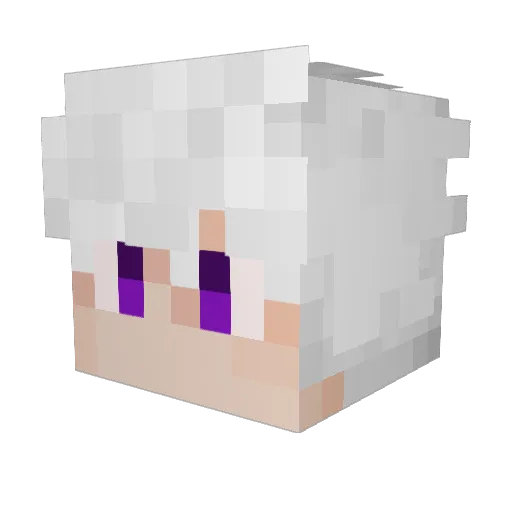 IamLamp_ Minecraft avatar head, 3D render