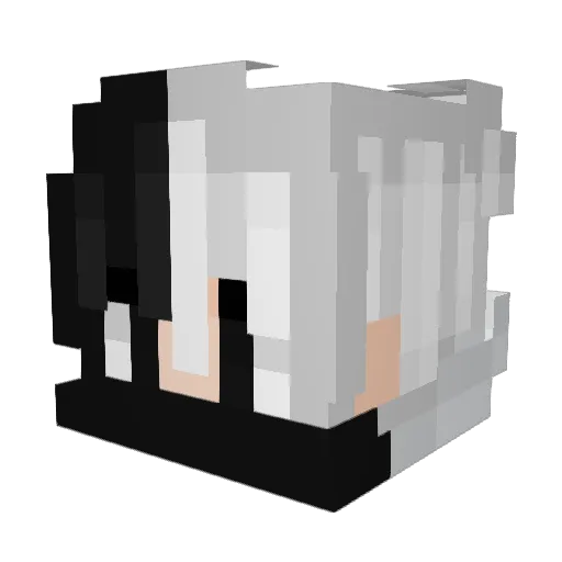 IamLepzz Minecraft avatar head, 3D render
