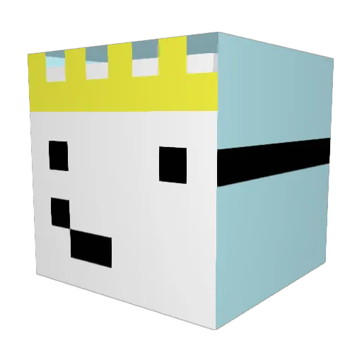 IamMIKEMIKE Minecraft avatar head, 3D render