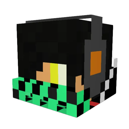IamMrLove Minecraft avatar head, 3D render