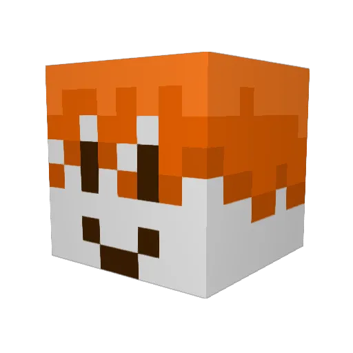 IamNotGraham Minecraft avatar head, 3D render