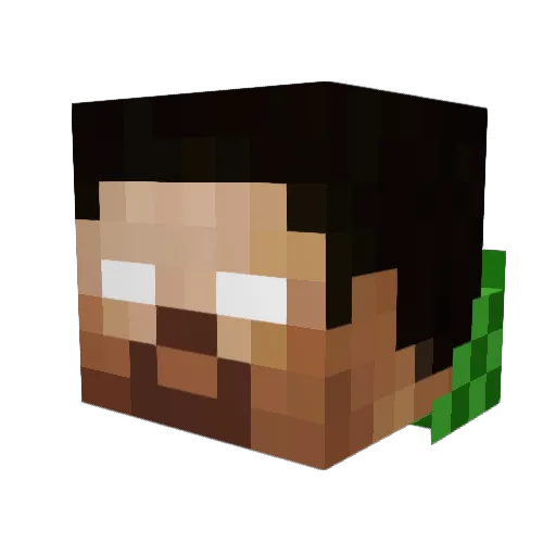 IamNotRaz3 Minecraft avatar head, 3D render