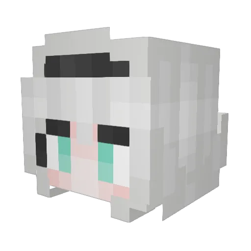 IamOatttt Minecraft avatar head, 3D render