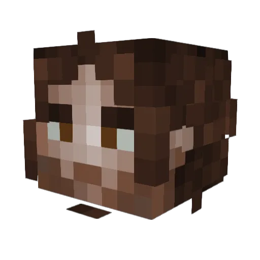 IamPain Minecraft avatar head, 3D render