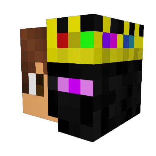 IamPro16 Minecraft avatar head, 3D render