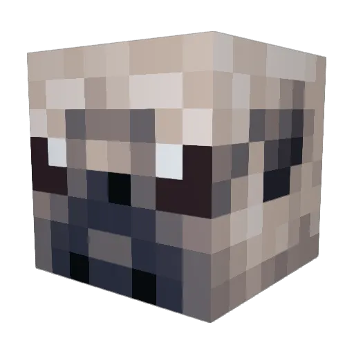 IamSchrute Minecraft avatar head, 3D render