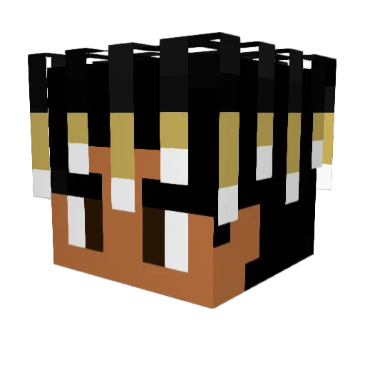 IamShadow_ Minecraft avatar head, 3D render