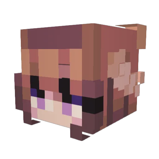 IamSkyC Minecraft avatar head, 3D render