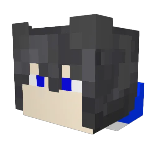 IamStarFinch Minecraft avatar head, 3D render