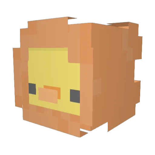 IamTeto Minecraft avatar head, 3D render