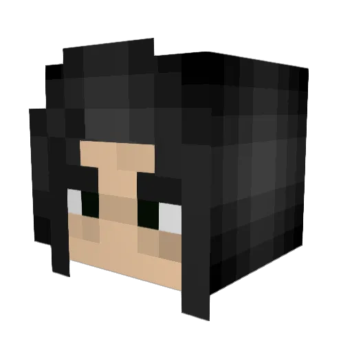 IamTheCrow Minecraft avatar head, 3D render