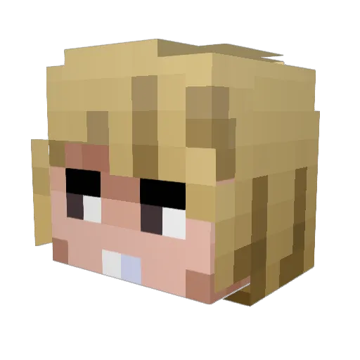 IamTheLarry Minecraft avatar head, 3D render
