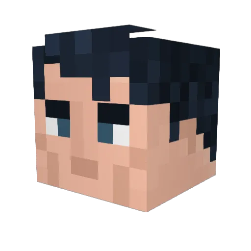 IamTheSuperman Minecraft avatar head, 3D render