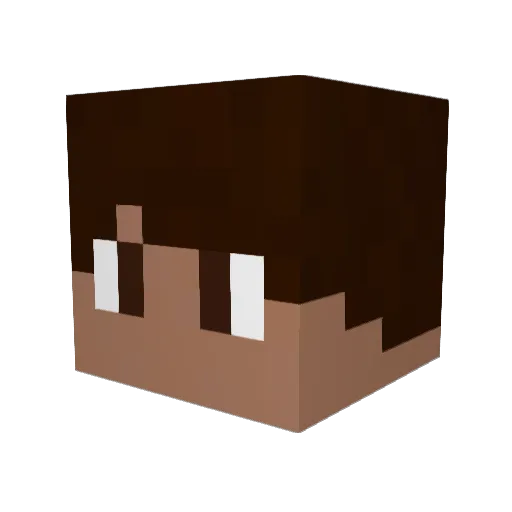 IamThijs Minecraft avatar head, 3D render