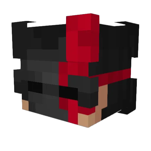 IamThunder_ Minecraft avatar head, 3D render