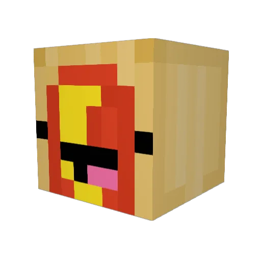 IamTman Minecraft avatar head, 3D render