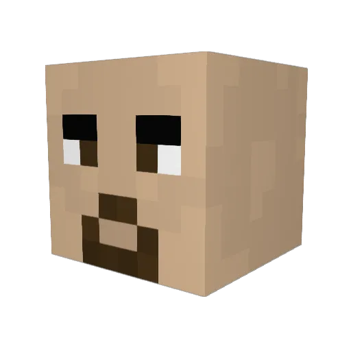 IamTomas Minecraft avatar head, 3D render
