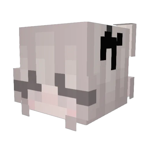 IamVertex Minecraft avatar head, 3D render