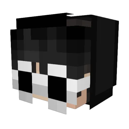 IamVileXD Minecraft avatar head, 3D render