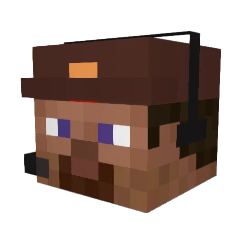 IamWhopper Minecraft avatar head, 3D render