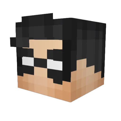 IamWiNcHiSs Minecraft avatar head, 3D render