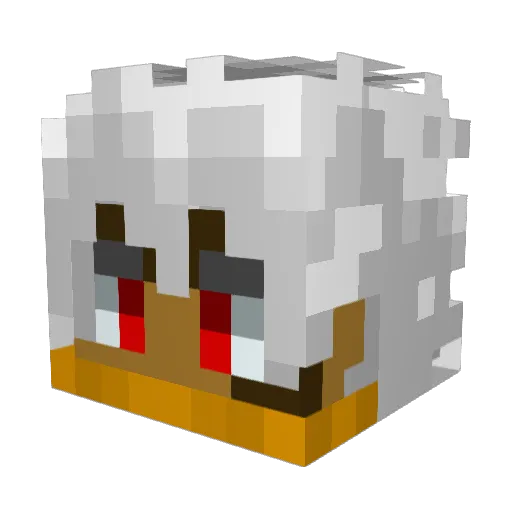 IamWorse_ Minecraft avatar head, 3D render