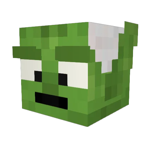 IamYoda Minecraft avatar head, 3D render