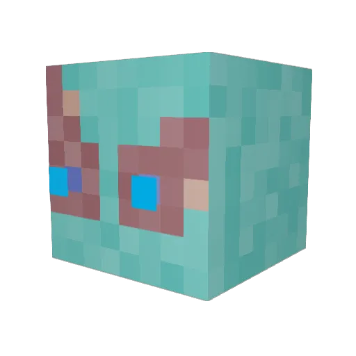 IamYuseless Minecraft avatar head, 3D render