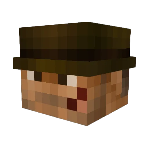 Iam_IndianaJones Minecraft avatar head, 3D render