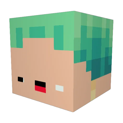 Iam_Lenny Minecraft avatar head, 3D render