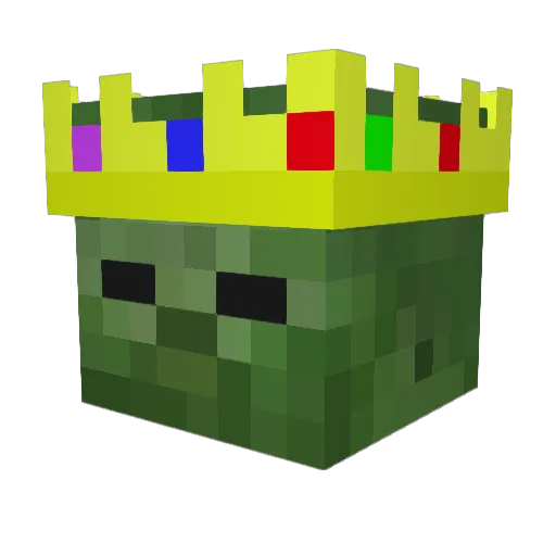 Iam_Online Minecraft avatar head, 3D render