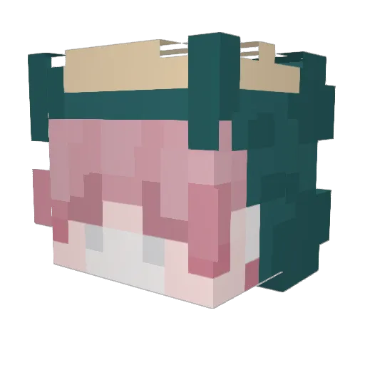Iamcatbug101 Minecraft avatar head, 3D render