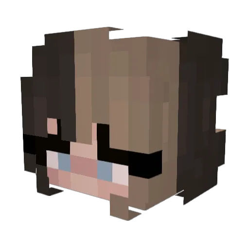 Iamclouddy Minecraft avatar head, 3D render