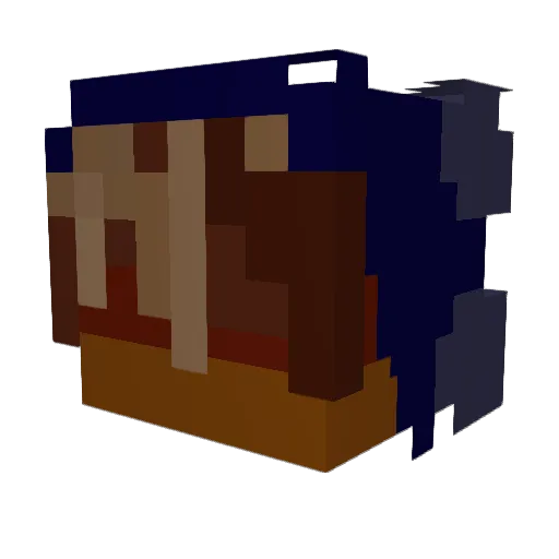 Iamfreakz Minecraft avatar head, 3D render