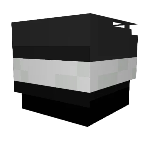 Iamjace Minecraft avatar head, 3D render