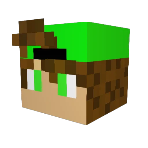 Iamlegand Minecraft avatar head, 3D render