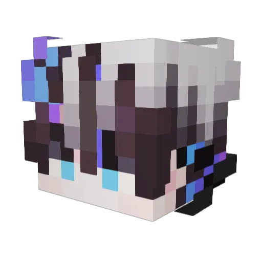 Iammente Minecraft avatar head, 3D render