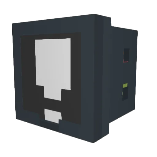Iamnotnin12 Minecraft avatar head, 3D render