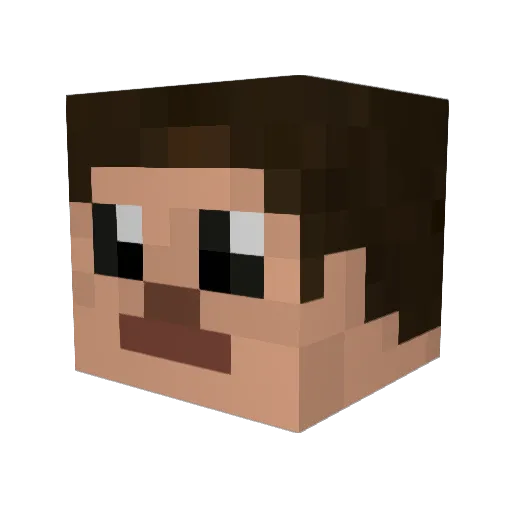 Iampsych0 Minecraft avatar head, 3D render