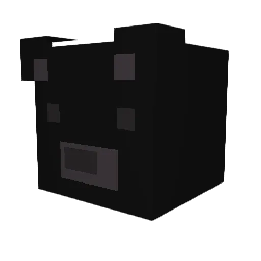 Iamsouls Minecraft avatar head, 3D render