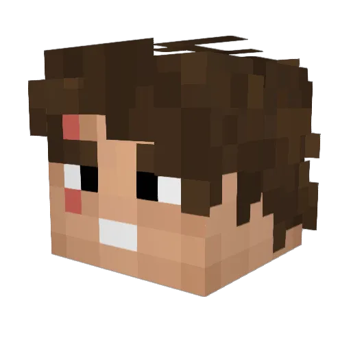 Iamtha1 Minecraft avatar head, 3D render