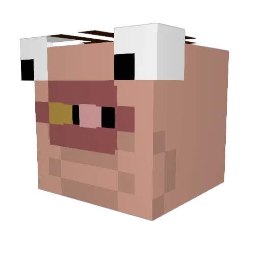 Iamtheguzzler Minecraft avatar head, 3D render