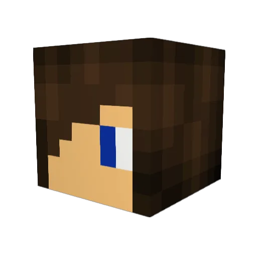 Iamthespyand Minecraft avatar head, 3D render
