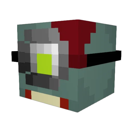 Iamtotallynotme Minecraft avatar head, 3D render