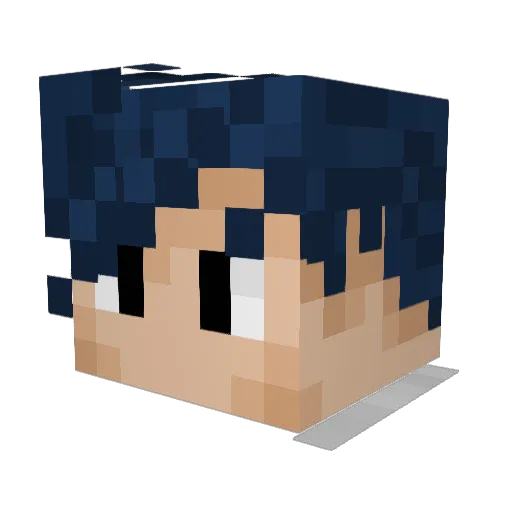IamxFallen Minecraft avatar head, 3D render