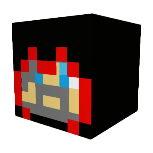 Iamzarrock Minecraft avatar head, 3D render