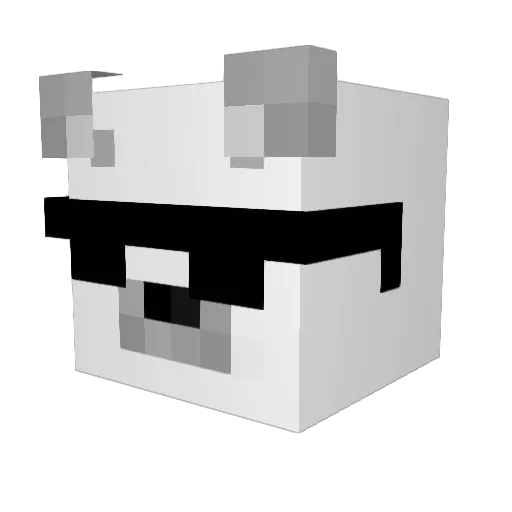Ian23Gaming Minecraft avatar head, 3D render