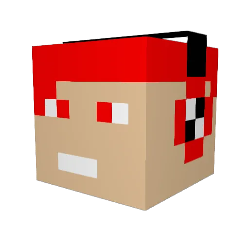 Ian3102 Minecraft avatar head, 3D render